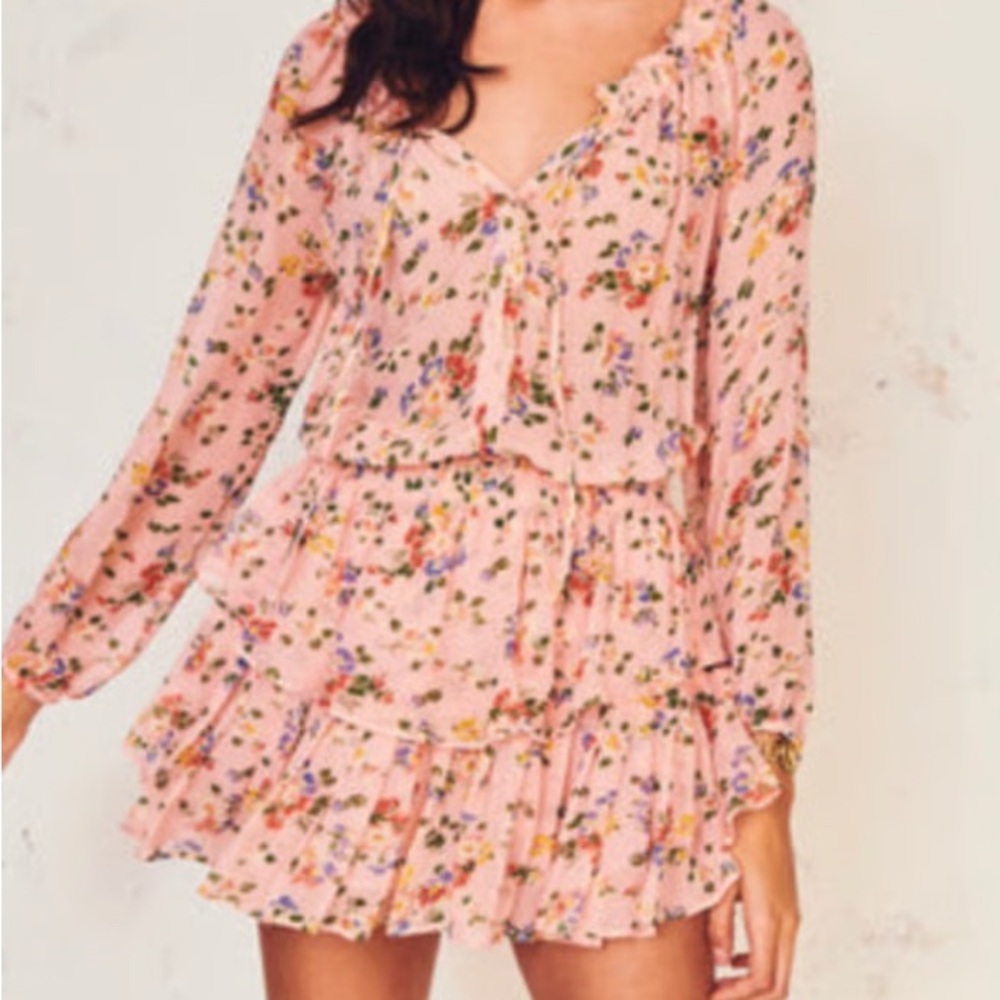 LoveShackFancy Floral Blush Dress